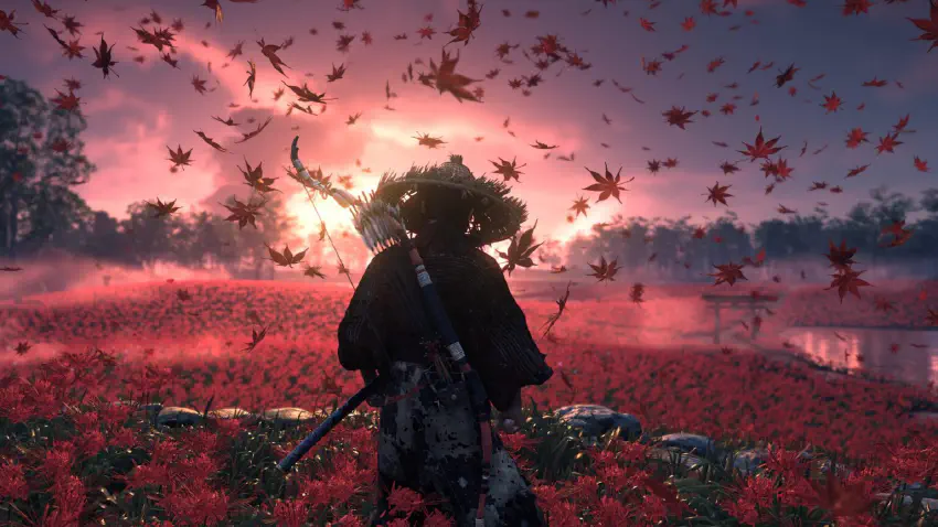 Ghost of tsushima red scene